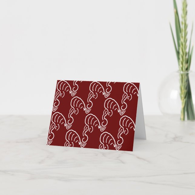 ROCKABILLY YELL (CRIMSON) KARTE (Vorderseite)