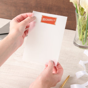 RockaBilly zerrissene weiße Perlamenpapiere