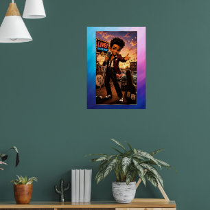 Rockachibi Bobby Aurore Vintage Poster