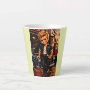 Rockachibi Dean – Vintage-Geschenkidee Milchtasse
