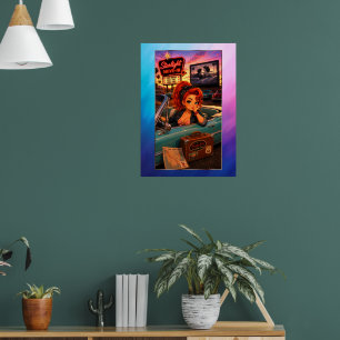 Rockachibi Ginger Aurore Vintage Poster