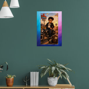 Rockachibi Steven Dawn Vintage Poster