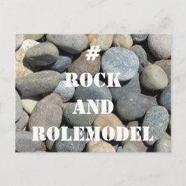 #RockandRolemodel - White on Rocks. Postkarte