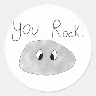 Rockaufkleber Runder Aufkleber