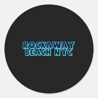 Rockaway Beach New York Runder Aufkleber