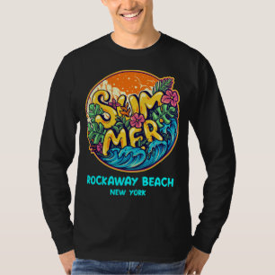 Rockaway Beach New York Sommer Urlaub Souvenir T-Shirt