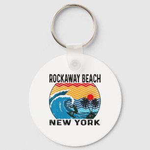 Rockaway Beach New York Surfen Surfbrett Schlüsselanhänger