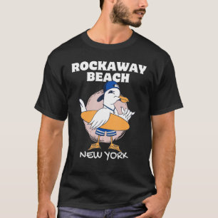 ROCKAWAY BEACH NEW YORK Surfen Vintage Seagull Re T-Shirt