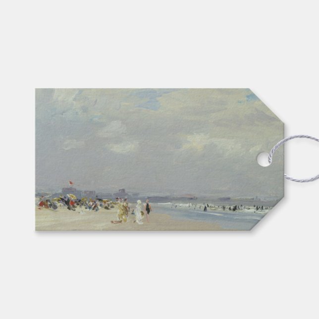 Rockaway Beach (New York) (von E.H. Potthast) Geschenkanhänger (Vorderseite (Horizontal))