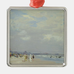 Rockaway Beach (New York) (von E.H. Potthast) Ornament Aus Metall