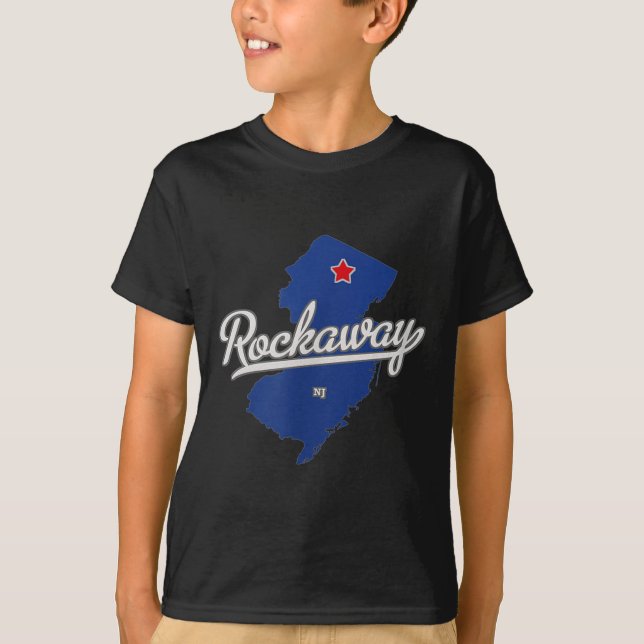 Rockaway New Jersey Nj Map  T-Shirt (Vorderseite)