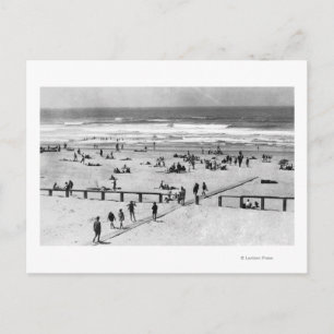 Rockaway, Oregon Beach Szene und Baden Postkarte