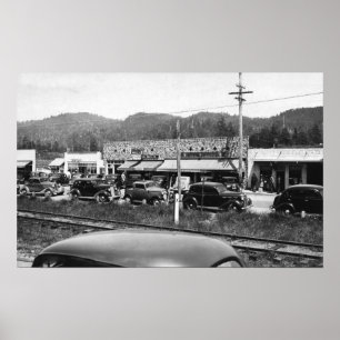 Rockaway, Oregon Hauptgeschäftsbereich Poster