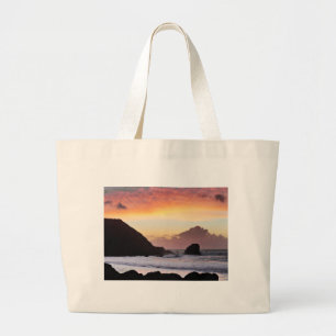 Rockaway Strand-Sonnenuntergang Jumbo Stoffbeutel