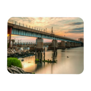 Rockaway Zug-Brücke Magnet