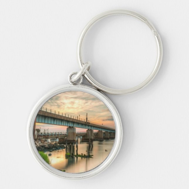 Rockaway Zug-Brücke Schlüsselanhänger (Vorne)