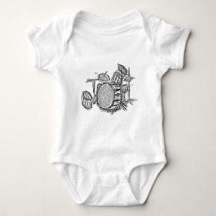 Rockband-Drum-Kit Baby Strampler