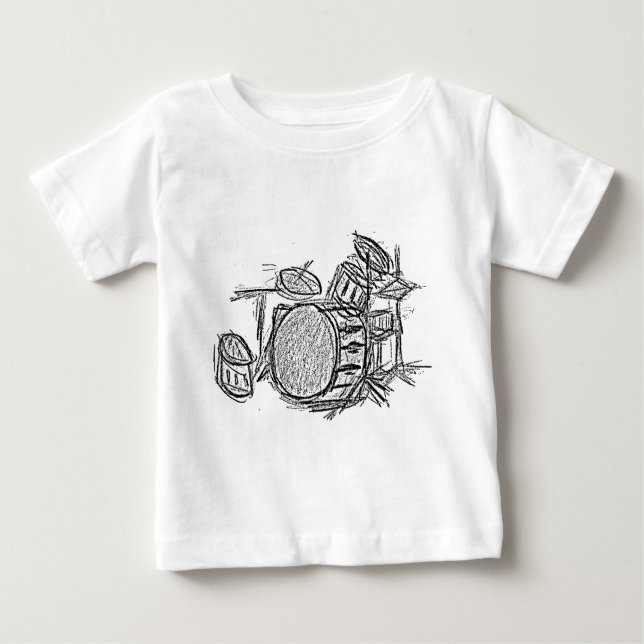 Rockband-Drum-Kit Baby T-shirt (Vorderseite)
