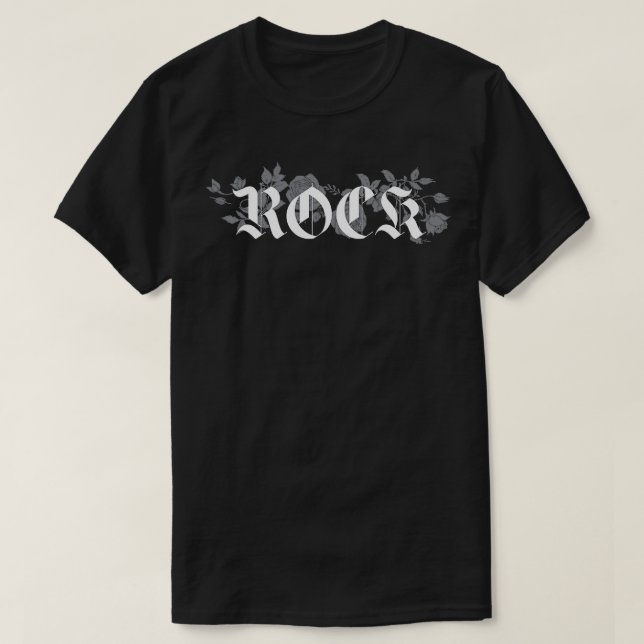 Rockblumendesign T-Shirt (Design vorne)