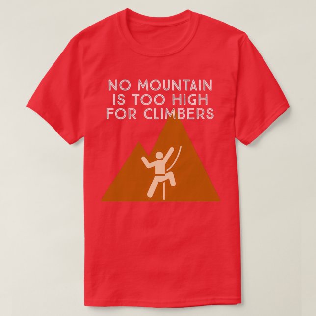 Rockclimbing T-Shirt (Design vorne)