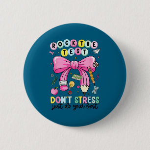 Rocke den Test, stress dich nicht, mach das Lehrer Button