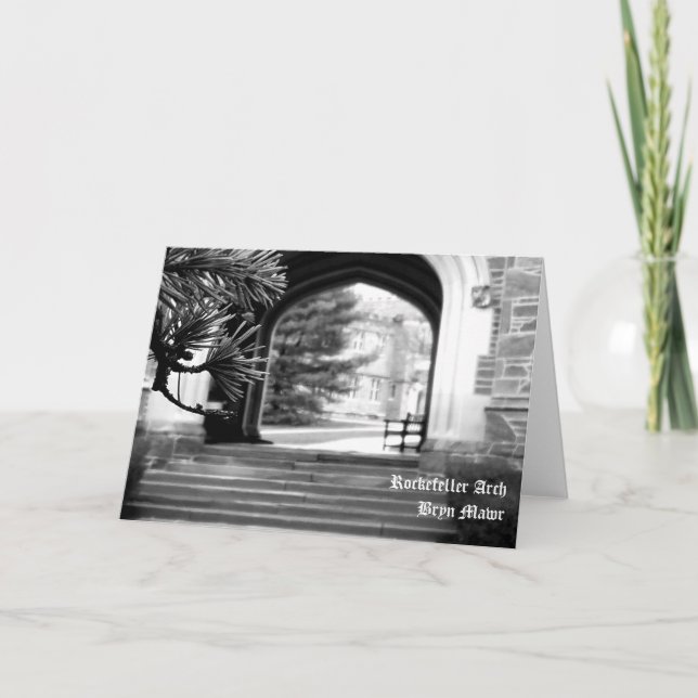 Rockefeller Arch Bryn Mawr Note Card Karte (Vorderseite)