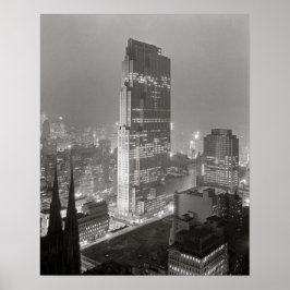 Rockefeller Center, 1933. Vintages Foto Poster