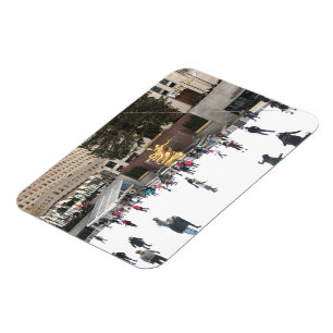 Rockefeller Center Ice Skaten Rink NYC Foto Magnet