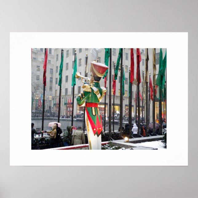 Rockefeller Center Weihnachten Poster (Vorne)