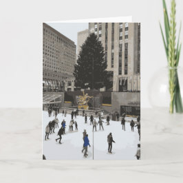 Rockefeller Christmas Tree Skaten Rink New York Karte