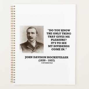 Rockefeller, der meine Dividenden kommen sieht Zit Planer