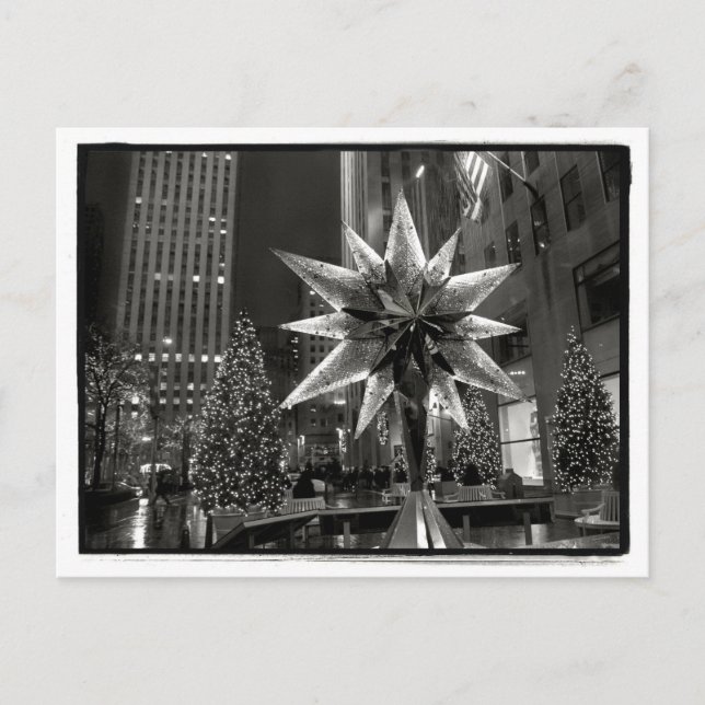 Rockefeller Plaza Crystal Star Postcard Postkarte (Vorderseite)