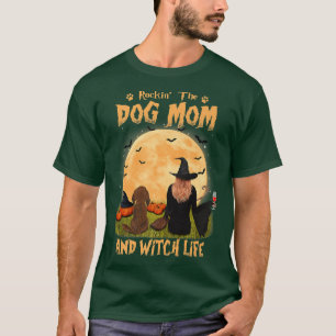 Rocken der Hunde Mama Hexe lang haarige Dackel Ha T-Shirt