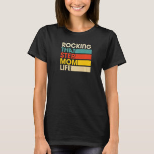 Rocken Sie diese Schritt Mama Life Retro Vintag St T-Shirt