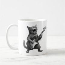 Rockende Katze Tasse