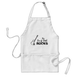 Rockender Hunde-Vater Erwachsenenschürze Schürze