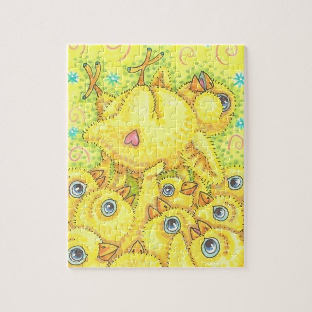 ROCKER BABY CHICK, SPRING MOSH PIT PUZZLE (Vertikal)