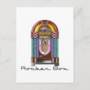 Rocker Box Jukebox Postkarte