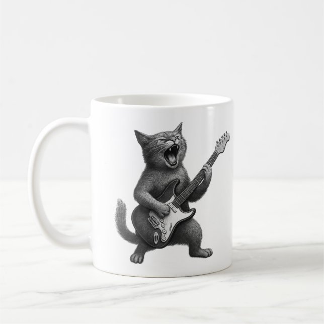 Rocker Cat Mug Kaffeetasse (Links)