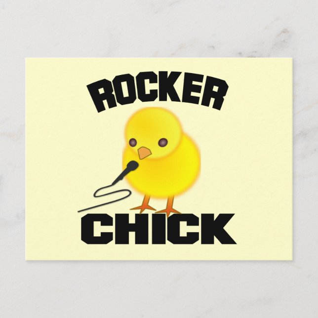 Rocker Chick Postkarte (Vorderseite)