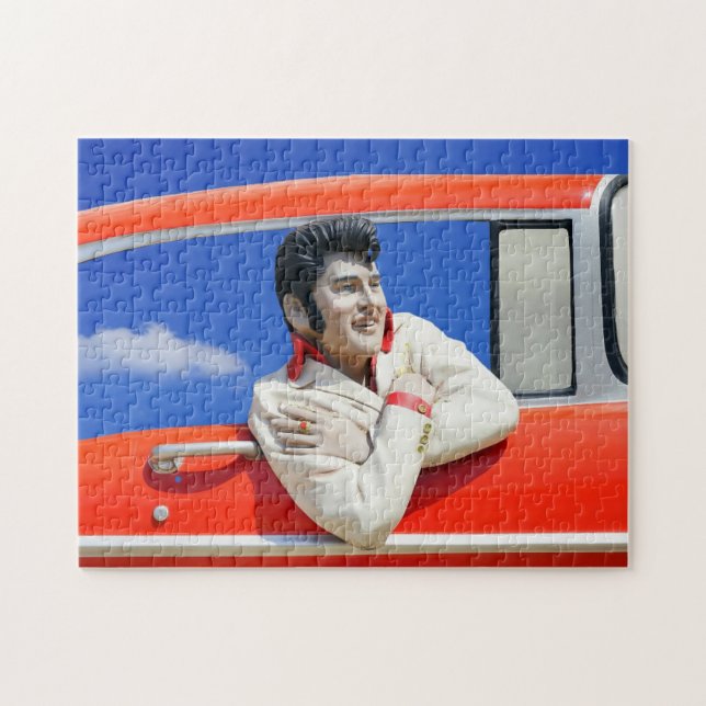 ROCKER CLASSIC RETRO CAR PUZZLE DER 1950ER (Horizontal)