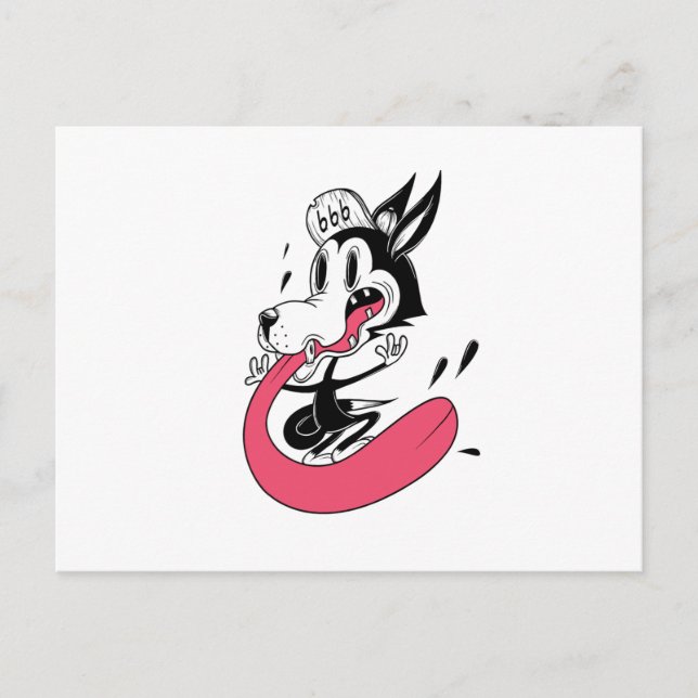 Rocker Dog Postkarte (Vorderseite)