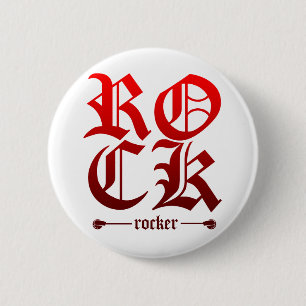 Rocker - Emo alternative Schmutz-Rock-Punk-Szene Button