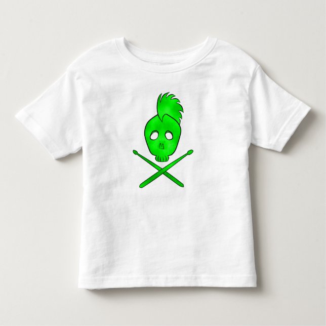 Rocker (grünes) Toddler T Kleinkind T-shirt (Vorderseite)