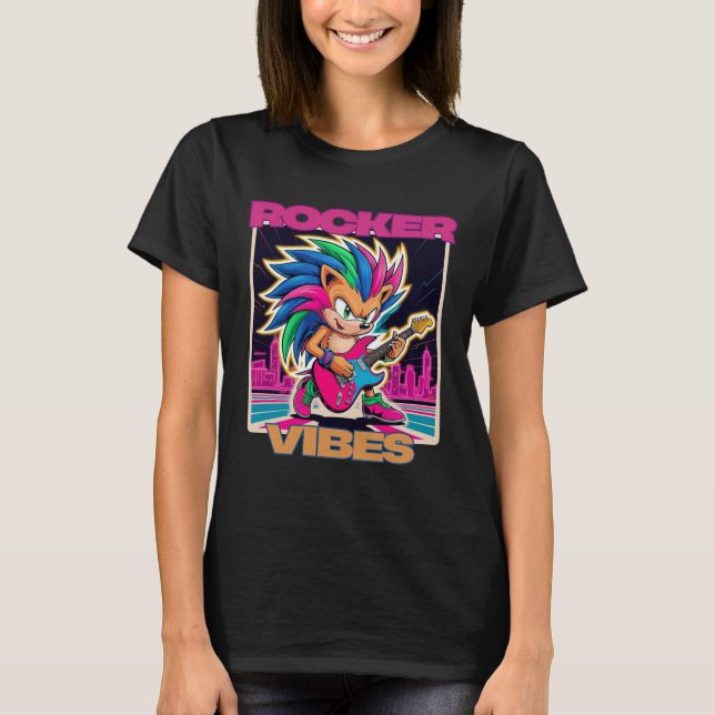 Rocker-Igel T-Shirt (Vorderseite)