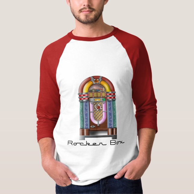 Rocker-Kasten-Musikautomat T-Shirt (Vorderseite)