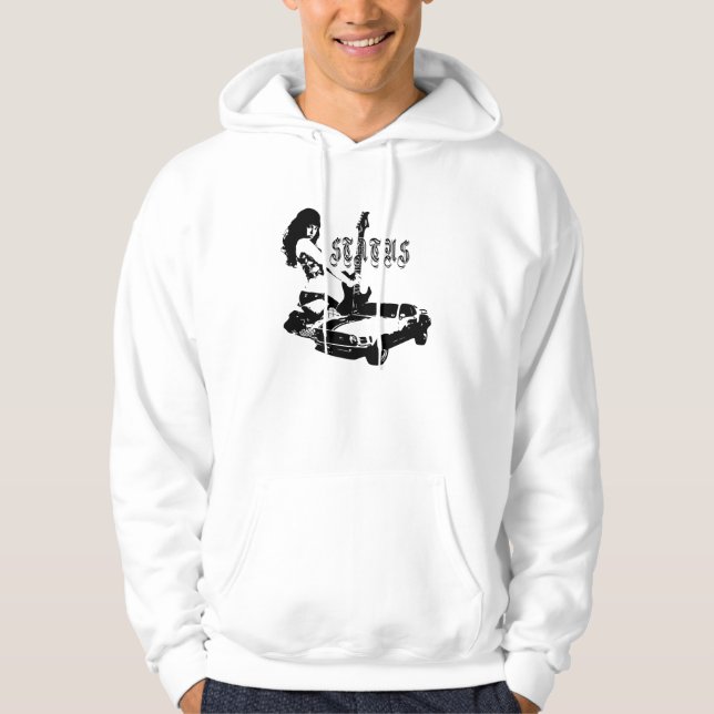 Rocker-Mädchen Hoodie (Vorderseite)