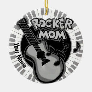 Rocker-Mama Keramik Ornament