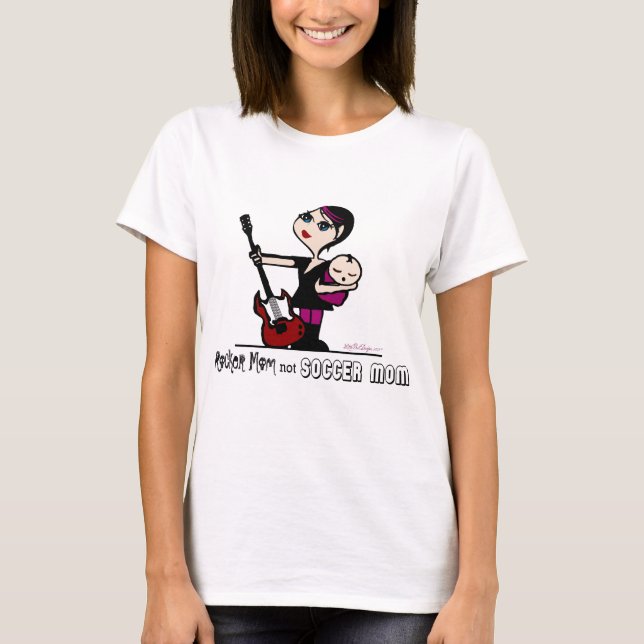 Rocker-Mama, nicht Fußball-Mama T-Shirt (Vorderseite)