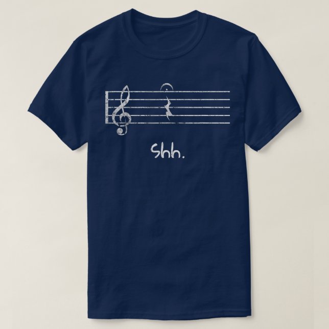 Rocker Piano Drummer Note Sha Quarter Erholung un T-Shirt (Design vorne)